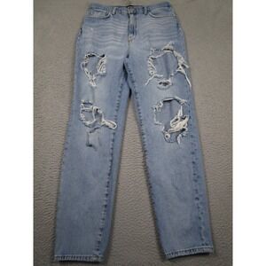 BDG Jeans Womens 30 Blue Distressed‎ Mom High Rise Denim Pockets